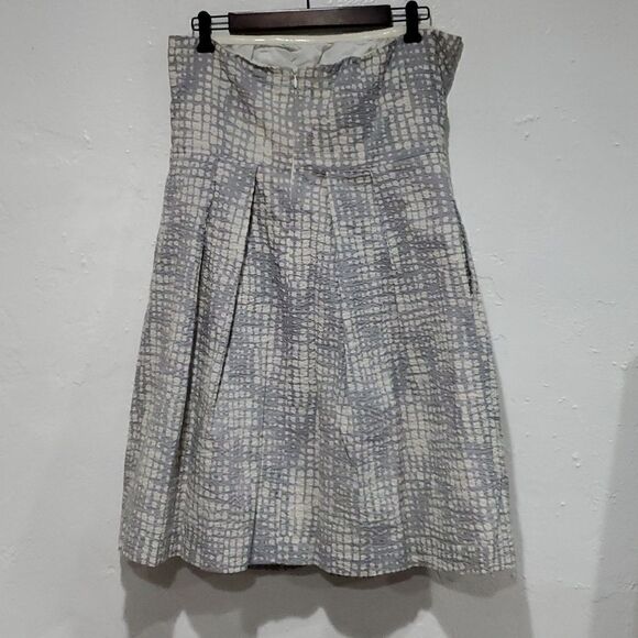 J. Crew Seersucker Cotton Strapless Dress Size 12 - Picture 5 of 11